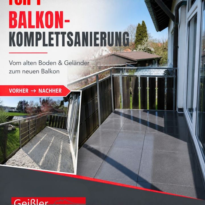 Vom alten Balkon zu…